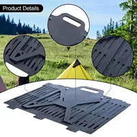 Barbecues pliables pour l'extérieur, petits grils métalliques pliables, grilles à fentes épaissies améliorées, montage rapide pour le camping et les pique-niques