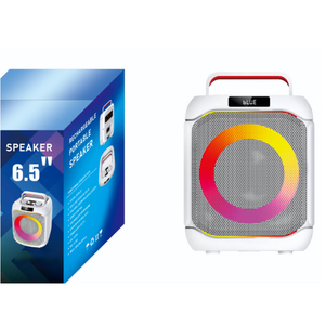 Home Wireless Mic Portable BT 5.0 <b>Speaker</b> FM Radio RGB LED <b>Light</b> Stereo Bass Woofer Karaoke Party DJ 40W Loudspeaker - Product Image 2