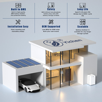 Sistema de Almacenamiento de Energía Doméstico de 10KWh, 51.2V, 200Ah, con Certificación IP65, CAN, Batería LiFePO4, Paquete de Baterías de Iones de Litio Apilables de 10KW