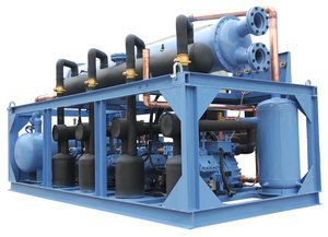 Unités de condensation Refcomp Screw Comp XMK avec compresseur Refcomp 75HP parallèle 4*SW3H-7500 XMK300ZSCF R517 R134a température moyenne - Product Image 5