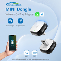 Adaptador inalámbrico CarPlay Android Auto Multimedia Box - Plug & Play USB Dongle para pantalla Tesla, compatible con Streaming Media Player