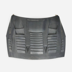 Capó delantero de fibra de carbono negro brillante estilo Nissan GTR R35 CBA DBA GT3R, bandeja de lluvia inferior, ajuste perfecto para actualización/actualización - Product Image 2
