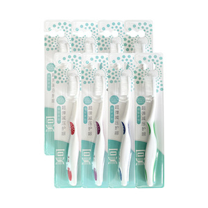 Brosse à dents manuelle pour adulte, poils doux, conception ergonomique, soin des gencives, nettoyage des dents - Product Image 2