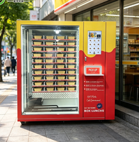 Distributeur automatique de repas chauds 24h/24 sans surveillance pour centre commercial, aéroport, distributeur automatique de boîtes à lunch