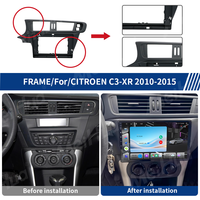 Kit d'accessoires intérieurs Meihua, cadre de façade pour autoradio Android Auto 10 pouces pour CITROEN C-QUATRE C3-XR 2010-2015, noir mat