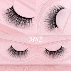 Pestañas de visón 3D gruesas hechas a mano, tira completa, sin crueldad, maquillaje, M56 - Product Image 2