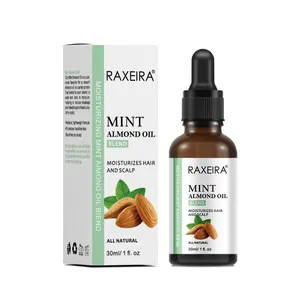 Private Label Atacado Cold Press Mint Peppermint Doce Amêndoa Crescimento Do Cabelo Óleo Essencial Para A Pele Cosméticos