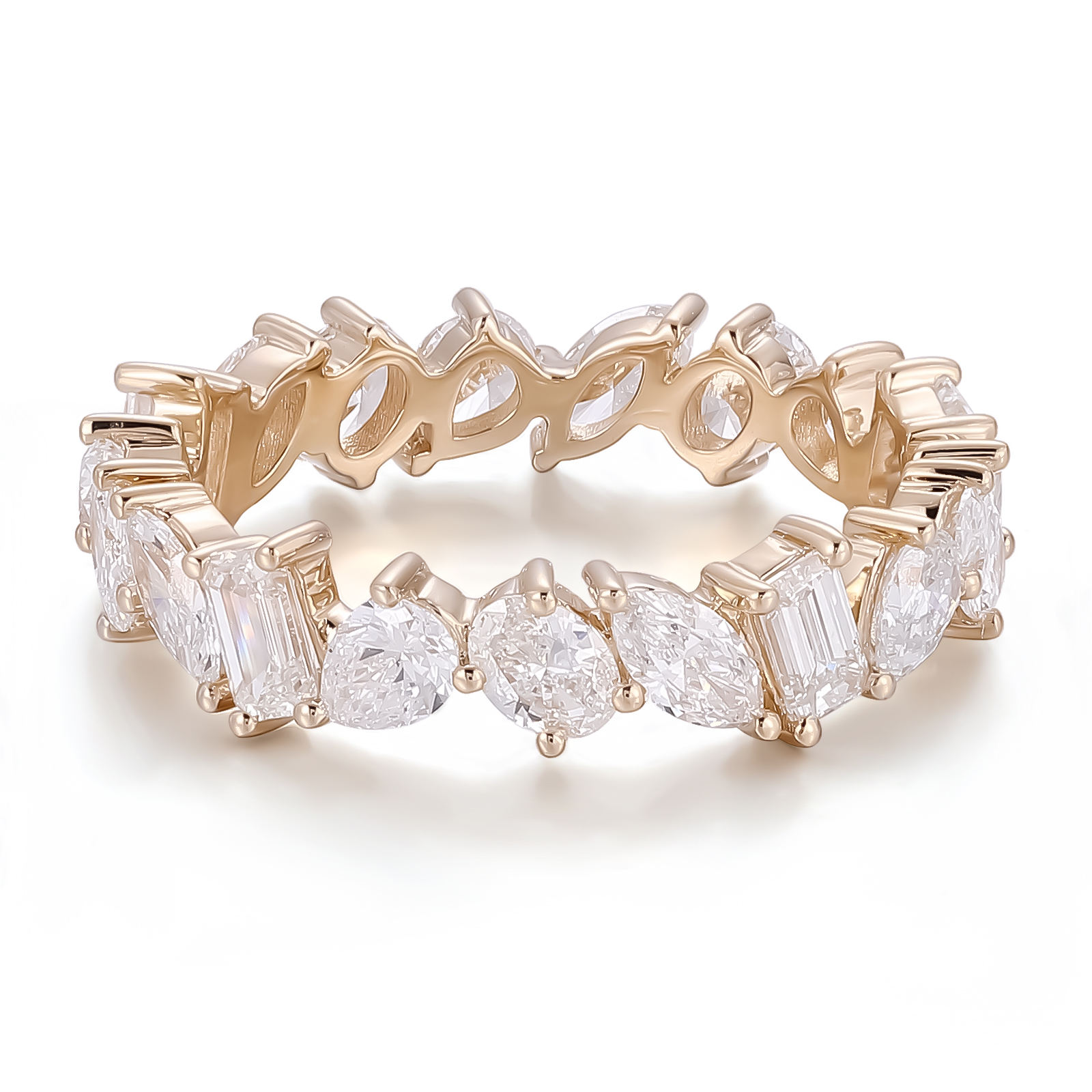 แหวนเพชรแล็บทองคำแท้ 18K