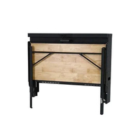 Établi pliant pliable fixé au mur robuste en métal bricolage Garage Table de travail pliable établi mural montable