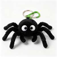 Porte-clés en peluche mignon en forme d'insecte : araignée, manta, papillon, abeille, coccinelle, libellule – Pendentif de sac en peluche, cadeau