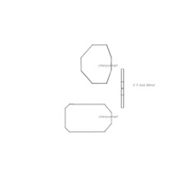 Lentille de miroir de scanner Galvo en verre optique 1064 nm pour système de balayage galvanométrique 18,3x13x2 18,3*13*2