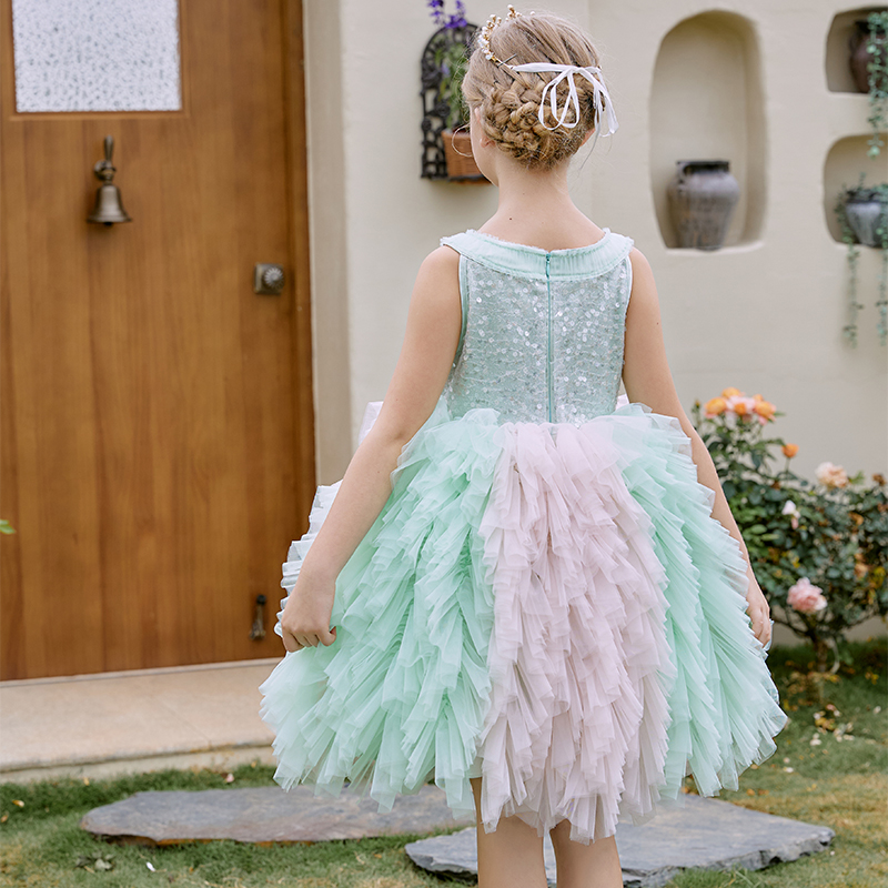 white christmas dresses Embroidered Lace Christmas Princess Dresses Red With Green –  Katrinalove.store