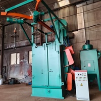 Machine de sablage à crochets automatique pour la dérouillage des pièces de fonderie de structures en acier, certifiée CE