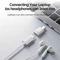 Adaptateur USB C à 8 broches Type C à 8 broches convertisseur audio casque écouteurs convertisseur pour téléphone 15 16 iPad MacBook Samsung