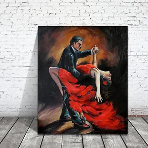High Quality Couple Dancer Modern Portrait Oil Painting Professional Handmade Oil Painting Canvas