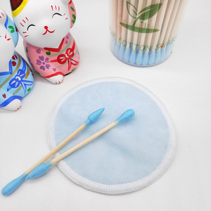 Coton-tiges en bambou coloré réutilisables pour le maquillage, nettoyage quotidien professionnel - Product Image 2