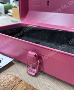 New Design Portable Iron Camping <b>Tool</b> <b>Box</b> Camping <b>Metal</b> Storage <b>Box</b> Leather Handle Wooden Boards - Product Image 5