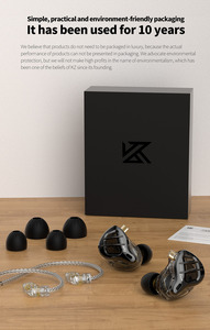 KZ ZAR Hybrid Technology 7BA + 1DD IEM HiFi In Ear Monitor auricolare cablato - Product Image 4