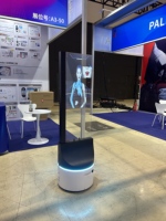 Quiosco Robótico Inteligente Transparente Autónomo con Pantalla LCD, Función OEM SDK para Promoción y Eventos en Tiendas Minoristas y Centros Comerciales
