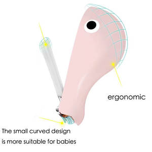 Enfants professionnels manucure outils mignon dessin animé dauphin sécurité en acier inoxydable antidérapant bébé <span class=keywords><strong>coupe</strong></span>-ongles Cutter pour les enfants - Product Image 4