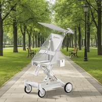 Poussette bébé pliable à une main ultra-légère, compatible avec les cabines d'avion, chariot de voyage compact, poussette portable pour 0-3 ans