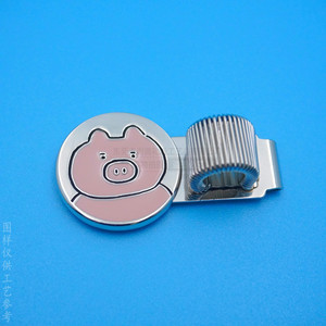 Pen <b>Clip</b> Zinc Alloy 50 Mm Metal Stationery Accessory With Pig Design For Business Gifts - Product Image 2