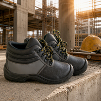 Chaussures de sécurité polyvalentes CE S3, tige en cuir, embout en acier, anti-écrasement, anti-perforation, bottes de travail, logo personnalisable