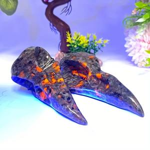 Crânes d'oiseaux en pierre de flamme de haute qualité, pierres polies pour une décoration intérieure unique et des cadeaux de fêtes, vente en gros - Product Image 5