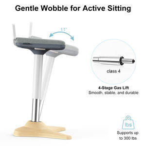 เก้าอี้สำนักงานเก้าอี้โยกเยกตามหลักสรีรศาสตร์สำหรับผู้ใหญ่เก้าอี้ที่นั่งแบบแอคทีฟปรับความสูงได้ (22 "-31.9") สำหรับโฮมออฟฟิศ - Product Image 5