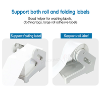 Imprimante d'étiquettes thermiques de bureau Porte-papier et support d'étiquettes Imprimante d'étiquettes thermiques 2/3/4 pouces