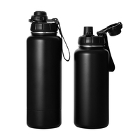 Échantillon disponible - Bouteille sportive en acier inoxydable blanc de 32 oz, à double paroi isolée