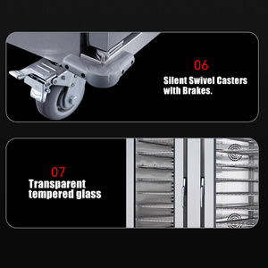 Carro calentador de alimentos <span class=keywords><strong>Catering</strong></span> Buffet eléctrico Calentador de alimentos Equipo de <span class=keywords><strong>Catering</strong></span> Carro de entrega de banquetes Nueva puerta de vidrio de acero inoxidable - Product Image 5