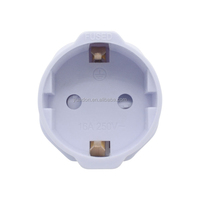 Adaptador de viaje YUADON EU a UK con enchufe fusionado de 13A convertidor de vuelta de mesa de viaje de negocios y enchufe británico