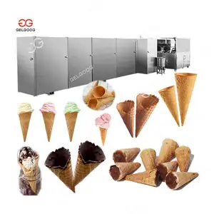 Automatic customized sugar Cone Forming Machine Bubble Waffle Ice Cream Cone Machine For Ice Cream