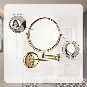 <span class=keywords><strong>Miroir</strong></span> intelligent pour <span class=keywords><strong>salle</strong></span> <span class=keywords><strong>de</strong></span> <span class=keywords><strong>bain</strong></span> avec <span class=keywords><strong>miroir</strong></span> <span class=keywords><strong>de</strong></span> maquillage mural en laiton <span class=keywords><strong>doré</strong></span> - Product Image 3