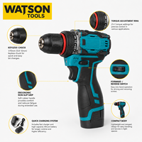 Kit de perceuse sans fil avec 2 batteries, chargeur et manuel pour la vente en gros B2B
