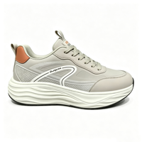 Chaussures de sport performantes pour hommes - Semelle amortissante en EVA, doublure en mesh respirant, fermeture à lacets, légères et logo personnalisable