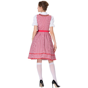 <span class=keywords><strong>Costume</strong></span> traditionnel bavarois d'Oktoberfest, robe Dirndl <span class=keywords><strong>sexy</strong></span> pour femme en taille plus, avec tablier, cosplay - Product Image 3