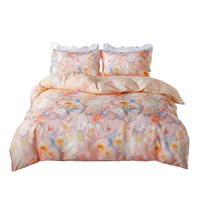 Vente en gros de draps de lit personnalisés en coton 100% - Ensemble de literie 4 pièces - Housse de couette - Taille Queen - Taille Twin - Taille Full - Draps Queen - Super doux