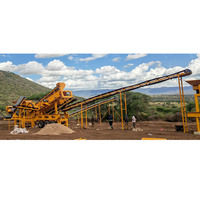 Precio de Fábrica, Trituradora de Mandíbulas Móvil, Planta de Trituración de Piedra, Conjunto Completo Portátil para Triturar Roca y Oro, 200tph, Rusia