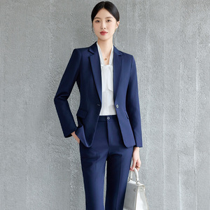 Women's Suit Set Polyester Slim Fit Elegant Anti-Wrinkle Autumn Formal Wear - Product Image 1