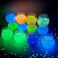 Pierres lumineuses qui brillent dans le noir pour l'aménagement paysager de jardin, décoration d'aquarium, galets artificiels, vente en gros OEM