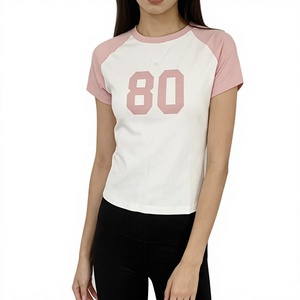 High Quality Women T-<b>Shirts</b> 100% Cotton Soft Breathable Comfortable Casual Tee OEM ODM Design Custom Logo Wholesale - Product Image 2