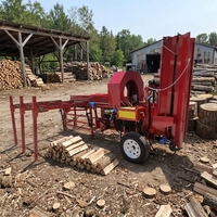 Fendeuse de bois rapide CE Factory 35T avec cale hydraulique et convoyeur, fabriquée en Chine