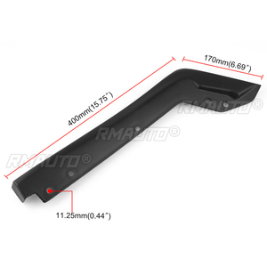 Par de protectores de labio divisor de parachoques trasero estilo OE para Subaru Impreza WRX Sti 2015 2016 2017 2018 - Product Image 6