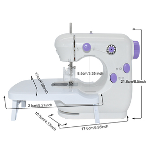 Máy may điện cầm tay mini 301 có chức năng bảo vệ, bàn may, máy may đường thẳng để sử dụng tại nhà - Product Image 2