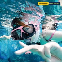 Masque de plongée en silicone haute définition anti-buée TWO Treasures modèle 2026 avec tube respiratoire pour la plongée sous-marine et la natation