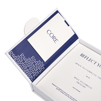Caja de Regalo Magnética Personalizada para Perfume, Forro Interior Azul Marino, Impresión de Logotipo Personalizado, Caja Magnética para Perfume Sólido, Empaque para Fragancias