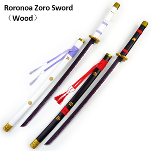Talwar Katan Utsuyuri Bambu arme Base modèle une pièce Roronoa Zoro Katana japonais Cosplay épée en bois - Product Image 2