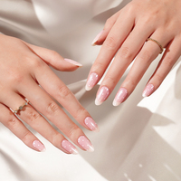Kit de bandes de colle à ongles rouge non toxique durcies avec lampe UV, application facile, véritable kit d'autocollants pour ongles en gel